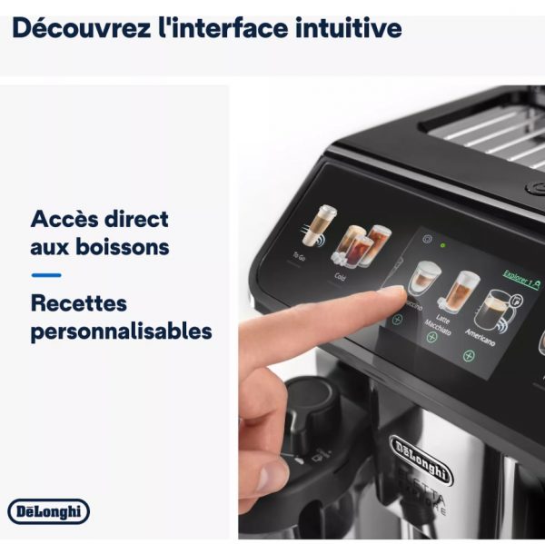 Expresso Broyeur DeLonghi Eletta Explore ECAM450.65.S Silver – Image 2