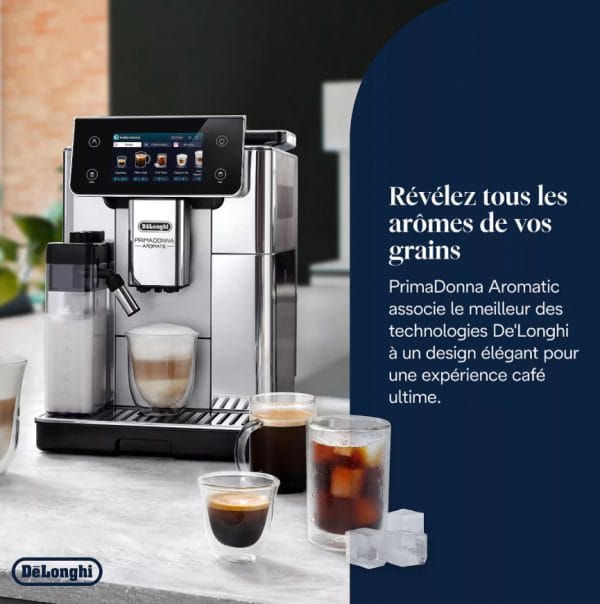 Expresso Broyeur DeLonghi Primadonna Aromatic ECAM630.55.SSM – Image 3