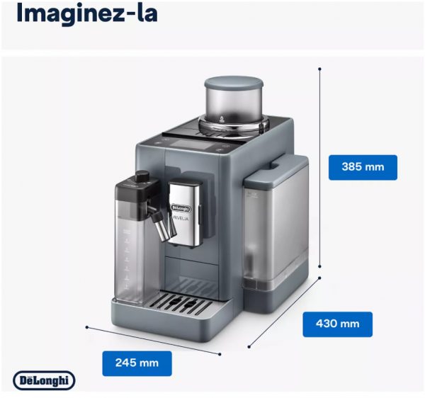 Expresso Broyeur DeLonghi Rivelia Latte FEB4455.G – Image 2