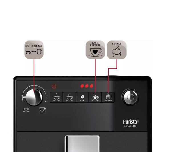 Expresso Broyeur MELITTA Purista Noir Mat – Image 2