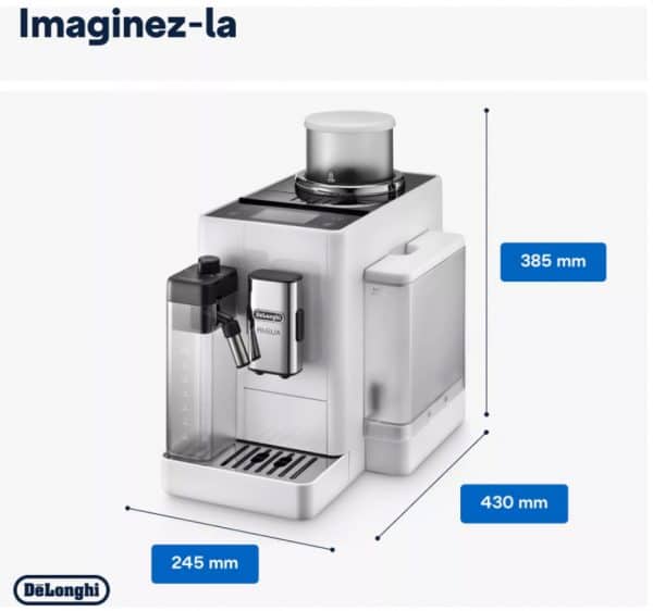 Expresso Broyeur DeLonghi Rivelia Latte FEB4455.W – Image 2