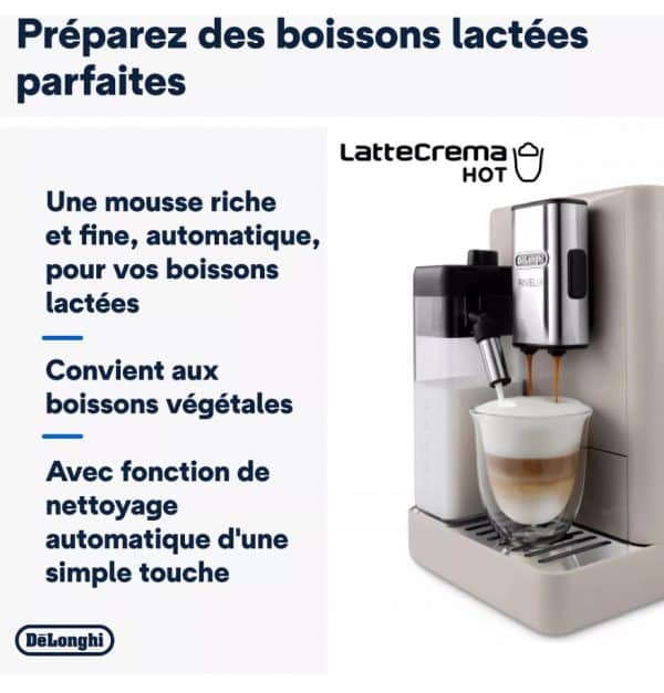 Expresso Broyeur DeLonghi Rivelia Latte FEB4455.BG – Image 4